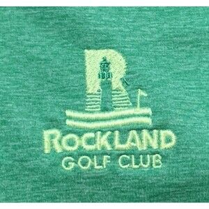 Rockland Golf Club Embroidered 1/4 Zip Light Jacket by Antiqua Xl Heather Green